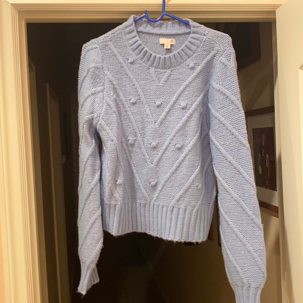 Baby blue knitted sweater, size M